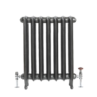 Gusseisenheizkörper 760mm x 588mm dunkles Zinn - Erté