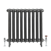 Gusseisenheizkörper 760mm x 746mm dunkles Zinn - Erté