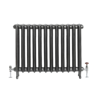 Gusseisenheizkörper 760mm x 983mm dunkles Zinn - Erté