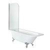 Halb Freistehende Badewanne mit Aufsatz und Füße wählbar,  1685mm x 750mm – Links- oder Rechtsbündig – Oxford Hudson Reed