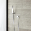Handbrause Quadratisch mit Wandhalterung und Schlauch Kubix,  von Hudson Reed