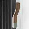 Handtuchhaken Magnetbefestigung aus Aluminium/Teak Holz,  von Hudson Reed