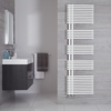 Handtuchheizkörper 1025W 1700x500mm Mineral Weiß Iseo Seitlich offen,  von Hudson Reed