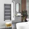 Handtuchheizkörper,  1180mm x 500mm,  797W – Schwarz - Terma Pola