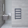 Handtuchheizkörper Anthrazit 790mm x 500mm 379W - Gradus,  von Hudson Reed