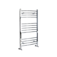 Handtuchheizkörper Chrom Gebogen 1000 x 500mm 323W – Kent,  von Hudson Reed