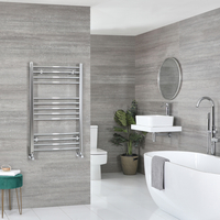 Handtuchheizkörper Chrom Gebogen 1000mm x 600mm 369W – Kent