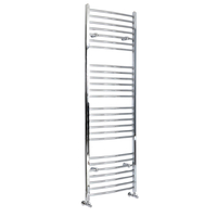 Handtuchheizkörper Chrom Gebogen 1800 x 600mm 709W – Kent,  von Hudson Reed
