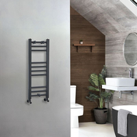 Handtuchheizkörper für Gäste-WC 800mm x 300mm Flach in Anthrazit - Artle Hudson Reed