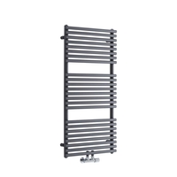 Handtuchheizkörper Mittelanschluss Vertikal Anthrazit 334W 1065 x 500mm,  von Hudson Reed