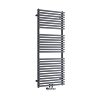 Handtuchheizkörper Mittelanschluss Vertikal Anthrazit 362W 1200 x 500mm,  von Hudson Reed