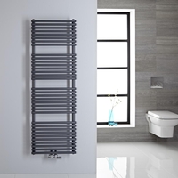 Handtuchheizkörper Mittelanschluss Vertikal Anthrazit 407 Watt 1520mm x 500mm - Magera