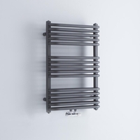 Handtuchheizkörper Vertikal 736x500mm 739W Mittelanschluss Anthrazit Arch,  von Hudson Reed