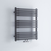 Handtuchheizkörper Vertikal 736x600mm 869W Mittelanschluss Anthrazit Arch,  von Hudson Reed