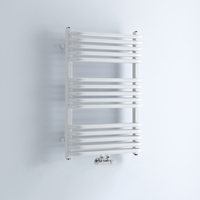 Handtuchheizkörper Vertikal Weiß 736mm x 500mm 739W - Arch Mittelanschluss,  von Hudson Reed