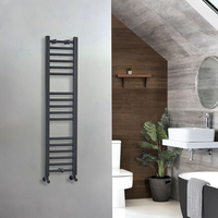Handtuchheizkörper von Hudson Reed 1200mm x 300mm Flach in Anthrazit - Artle
