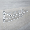 Handtuchstange 3 Stufen mit Ablage Chrom,  von Hudson Reed