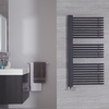 Handtuchwärmer 119x60cm Seitlich offen Anthrazit 667W Bosa,  von Hudson Reed