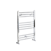 Handtuchwärmer Flach 800x500mm 252W Chrom Standardanschluss seitlich Warmwasser – Kent,  von Hudson Reed