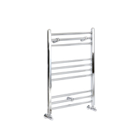 Handtuchwärmer Flach 800x500mm 252W Chrom Standardanschluss seitlich Warmwasser – Kent,  von Hudson Reed