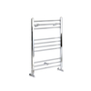 Handtuchwärmer Flach 800x600mm 287W Chrom Standardanschluss seitlich Warmwasser – Kent,  von Hudson Reed