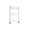Handtuchwärmer Flach 80x50cm 372W Weiß Standardanschluss seitlich Warmwasser – Iv,  von Hudson Reed