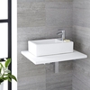 Handwaschbecken Sandford 45 x 25 cm Aufsatz- & Wandmontage - Keramik Rechteckig,  von Hudson Reed