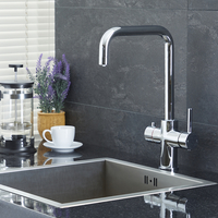 Heißwasser-Küchenarmatur,  3-in-1,  schwenkbar – Chrom – Como