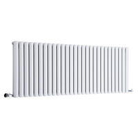 Heizkörper 2609W 64x165cm Doppellagig Weiß aus Stahl - Revive,  von Hudson Reed