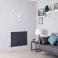 Heizkörper Elektrisch Horizontal Höhe 635mm,  Breite wählbar ab 42cm,  Typ F-Stecker/Festverdrahtung,  Anthrazit Design – Delta Hudson Reed