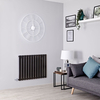 Heizkörper Elektrisch Horizontal Höhe 635mm,  Breite wählbar ab 42cm,  Typ F-Stecker/Festverdrahtung,  Anthrazit Design – Delta Hudson Reed