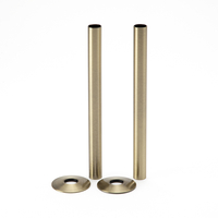 Heizkörper-Rohrverbindung mit Flanschen,  im Paar,  gebürstetes Gold - Hudson Reed