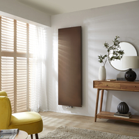 Heizkörper Vertikal Flaches Design 180cmx40cm in antikem Kupfer - Rubi Hudson Reed