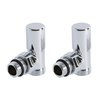 Heizkörper-Winkelventile manuell,  mit Eurokonus-Adapter für 15mm Kupferrohre,  Chrom - Hudson Reed