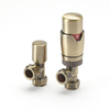 Heizkörper-Winkelventilset thermostatisch,  in gebürstetem Gold - Hudson Reed