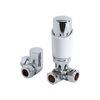 Heizkörpereckventil 15mm Thermostatisch Weiß,  von Hudson Reed