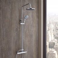 Höhenverstellbare Duschsäule mit Thermostat & Umsteller Chrom - Select,  von Hudson Reed