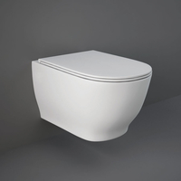Hänge-WC & Sitz mit Absenkautomatik 360mm x 360mm Glanz-Weiß – RAK Moon x Hudson Reed