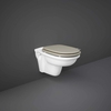 Hänge-WC inkl. Spülkasten mit Metallgestell – Spülrand,  Sitzfarbe und Betätigungsplatte wählbar – RAK Washington x Hudson Reed