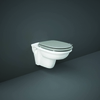 Hänge-WC inkl. Spülkasten mit Metallgestell,  mit oder ohne Spülrand,  Sitzfarbe & Betätigungsplatte wählbar – RAK Washington x Hudson Reed