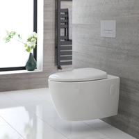 Hänge WC Oval Sitz mit Absenkautomatik - Kenton,  von Hudson Reed