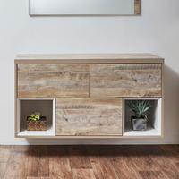 Hängender Waschtischunterschrank 1200mm - helle Eiche – Hoxton