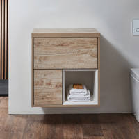 Hängender Waschtischunterschrank 600mm - helle Eiche – Hoxton