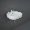 Hängewaschbecken rechteckig 510mm x 440mm 1 Hahnloch Glanz-Weiß – RAK Illusion x Hudson Reed