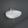 Hängewaschbecken rechteckig 560mm x 440mm 1 Hahnloch Glanz-Weiß – RAK Illusion x Hudson Reed