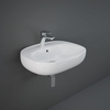 Hängewaschbecken rechteckig 610mm x 440mm 1 Hahnloch Glanz-Weiß – RAK Illusion x Hudson Reed