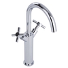 Hohe 1-Loch Waschtisch-Randarmatur Chrom - Tec