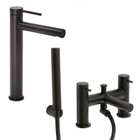 Hohe 1-Loch Waschtischarmatur & Badewannenarmatur inkl. Handbrause Farbe wählbar - Otto