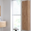 Hoher Badschrank 350x1500mm,  Wandmontage - Goldene Eiche - Newington