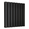 Horizontal Design-Heizkörper (doppellagig) - 595mm x 560mm Moderne- Schwarz - Sterling Arlie von Hudson Reed